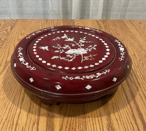 Vtg chinese rosewood mother - rosewood, w/