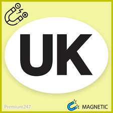 Magnetic UK Car Sticker Oval