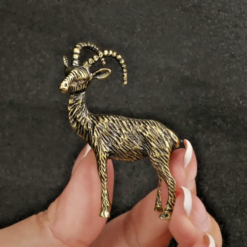 Small brass goat - small, ram