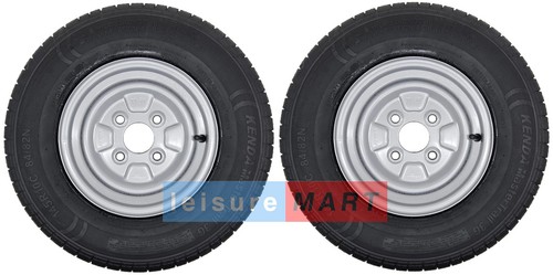 Pair 145x10 trailer wheels - pair,