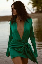 Rat boa green wrap - boa, xxs