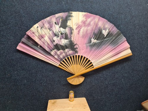 Large asian chinese fan wall - asian,