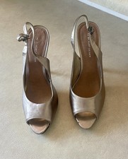 KG By Kurt Geiger Ladies Gold Sandals UK6 EU 39 Summer Party Wedding High Heels