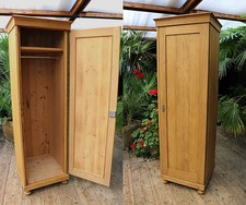 ? Old Antique Pine Very Tall Cupboard/Linen/Larder/Food/Housekeepers/Wardrobe