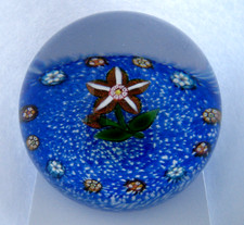 Scottish Glass Millefiori Paperweight Very Much in the Style of Paul Ysart
