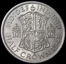 UK Half Crown 1948 George VI Coin WCA B97