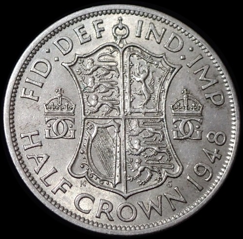 Half crown 1948 george - crown,