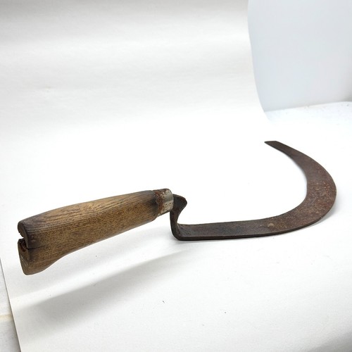 Antique hand forged sickle - antique,