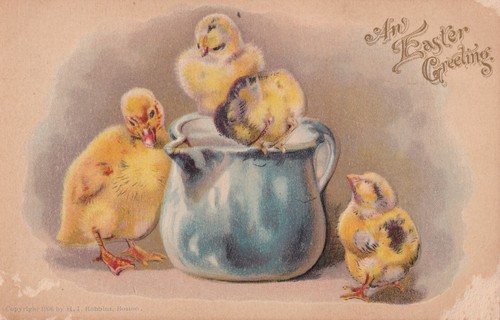 Old postcard usa easter - old,