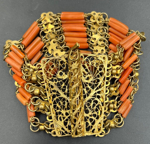 Antique artdeco cuff - antique, egyptian