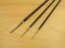 PURE SABLE PAINT BRUSH FINE DETAIL HIGH QUALITY BRUSHES CHOICE OF SIZES 10/0 - 2