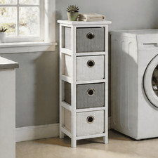 4 Drawer Chest Wooden Storage
