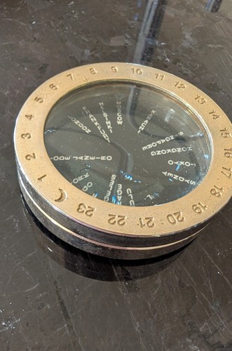 Vintage brass world - world, time