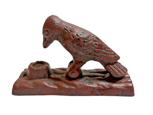 Vintage cast iron woodpecker - iron,