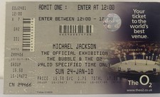 Michael Jackson Ticket O2