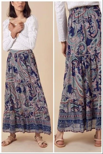 Monsoon paisley print tiered - paisley,