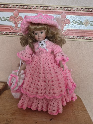 Vintage porcelain doll - vintage,