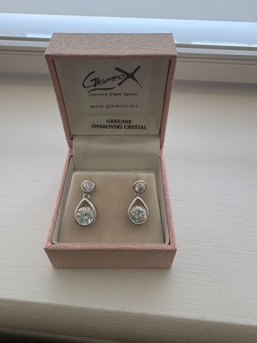 Earrings with swarovski - with,