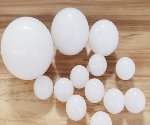 White solid silicone ball - solid,