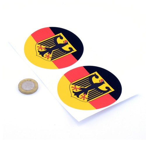 German flag roundel with coat - with,