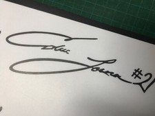 Eddie lawson signature - signature, rear