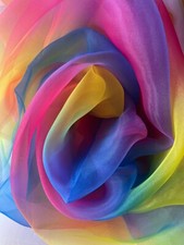 Rainbow Organza Fabric
