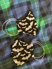 1 Mask Bats Batman Goth  Themed Washable Fabric