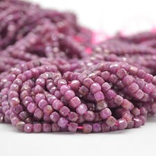 FACETED Cube Beads - 15"