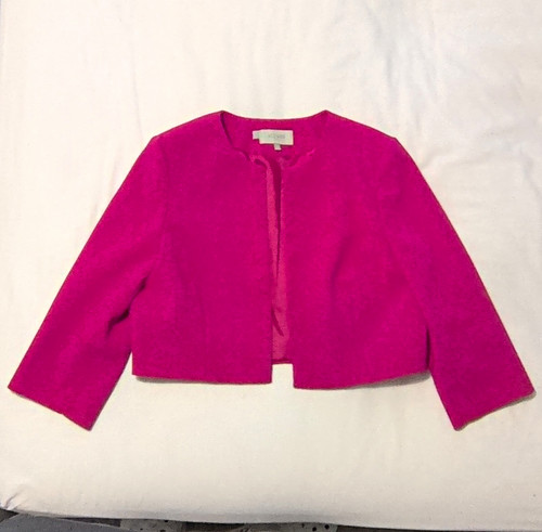 Hobbs pink cropped open front - hobbs,