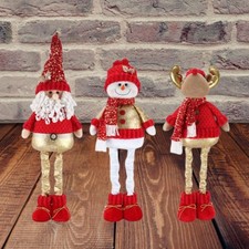 Cute Santa Claus Telescopic Doll Ornaments  Home Decoration