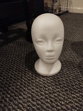 Polystyrene Female Display Mannequin Head