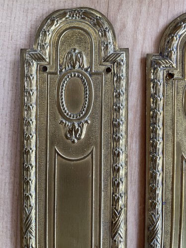 Pair antique victorian stamped - victorian,