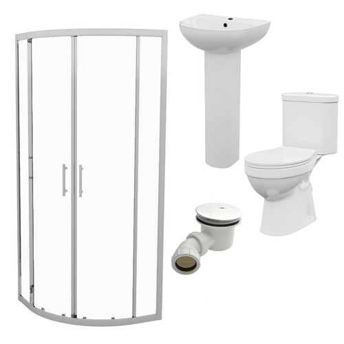 White 450mm round slim edge - 450mm,