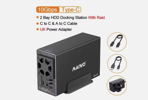 Maiwo dual bay external - external, hard