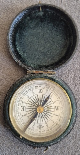 Victorian pocket compass c1870 - pocket,