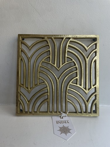 Gold trivet tea pot - gold,