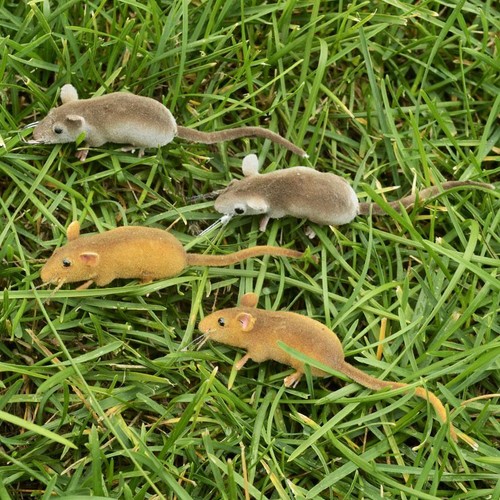 4pc animal clay mouse lawn - animal,