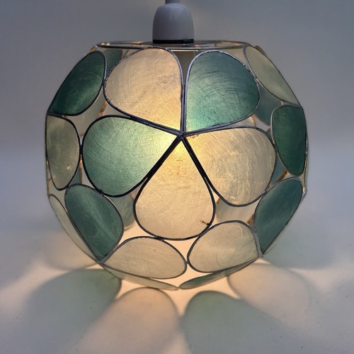 Capiz shell blue - blue, globe