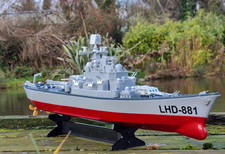 Remote Control Warship Destroyer RC Battle Ship 60CM 2.4GHz Kids Gift 14+ UK