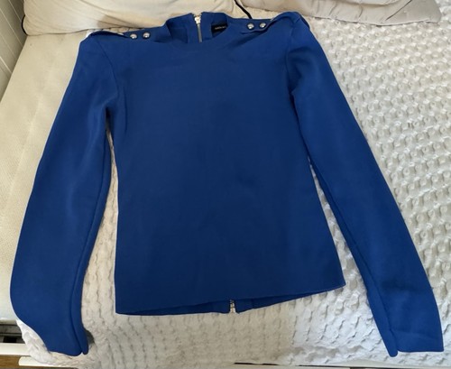 Karen millen blue jumper with - millen,