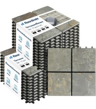 Natural Stone Slate Tiles with Drainage & Ready Mixed Quick Drying Cement 