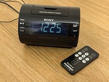 Sony ICF-C11iP Radio Alarm Clock iPod/iPhone Lightning Dock Speaker AM/FM Black
