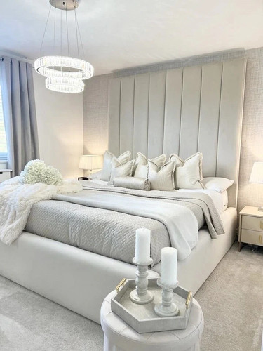 High headboard bed - headboard, gas