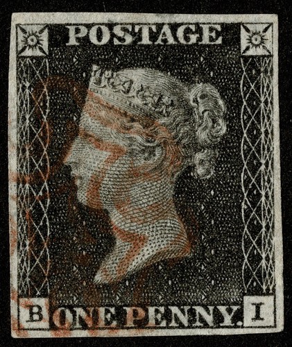 Stamp penny black 1840 - stamp,