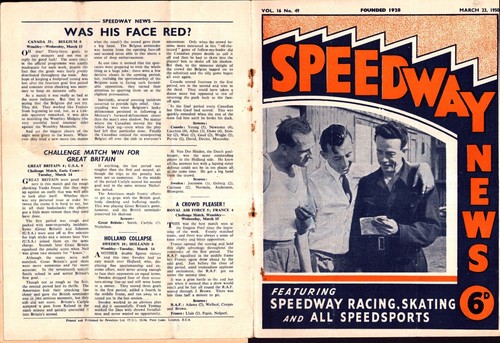 Speedway news 1950 - news, 23-03-1950
