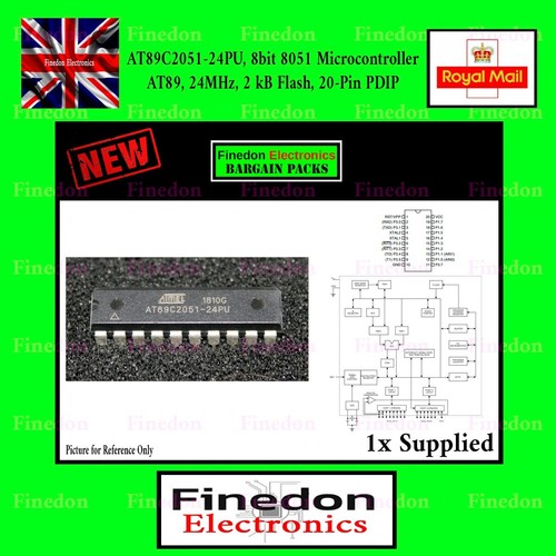 Atmel at89c2051 24pu 8bit 8051 - at89c2051-24pu,