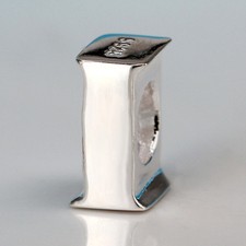 Alphabet Letters 925 Sterling Silver Charm Beads  Initial  Bracelet Bead Charms