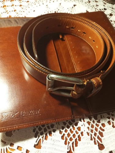 Gant leather brown belt - brown,