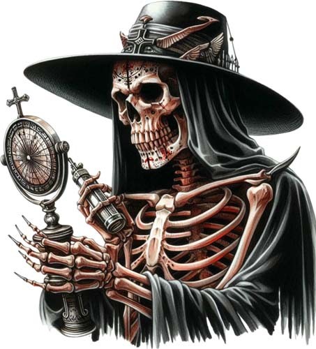 Halloween gothic skeleton wall - halloween,