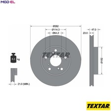 2x BRAKE DISC 92227503 FOR